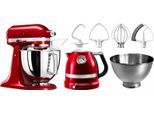 KITCHENAID Küchenmaschine "5KSM175PSECA LIEBESAPFEL-ROT", rot (liebesapfel, rot), B:22,1cm H:35cm T:35,8cm, Küchenmaschinen, Gratis Wasserkocher, 2. Schüssel, Flexirührer (Wert ca. 347,-UVP), Küchenmaschine