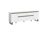 Livetastic , Weiß , Holzwerkstoff , 2 Fächer , 2 Schublade(n) Schubladen , 188x65x36 cm , FSC MIX , stehend ,