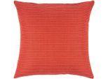 Dekokissen PAD "LAMONTE", rot (apricot), B:60cm L:60cm, Obermaterial: 100% Baumwolle, Dekokissen_Sitzkissen_Kissenhüllen, Made in Europe, Kissenhülle ohne Füllung, 1 Stück