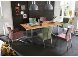 Esstisch SIT "Tops&Tables", beige (natur, silber, silber, natur), B:200cm H:78cm T:100cm, Tische, Esstisch