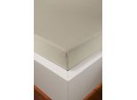 Spannbettlaken BELLANA "bellana exclusiv aus 100% Mako-Baumwolle, 150 g/m², bügelfrei", grau (kiesel), L:200cm, Mako-Jersey, Obermaterial: 100% Baumwolle, Bettlaken, Spannbettlaken, feinste Mako-Baumwolle, Spannbetttuch für Matratzen bis 25cm Höhe