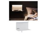 PAULMANN LED Wandleuchte "Jarina 4,5W/1,6W USBC 230V 3000K Metall", weiß, 1, H: 20cm, Leuchten, LED Wandleuchte