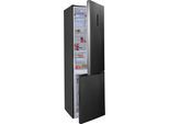 GORENJE Kühl-/Gefrierkombination "NRK620B61", Energieeffizienz: B, silber (schwarz inox), Rechtsanschlag, Kühlschränke, kein Abtauen Dank NoFrostPlus, CrispZone mit Feuchteregulierung, Kühl-/Gefrierkombination