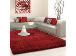 Hochflor-Teppich AYYILDIZ TEPPICHE "Life Shaggy 1500", rot, B:80cm H:30mm L:150cm, Kunstfaser, Teppiche, Hochflor-Teppich, Langflor, uni, große Farbauswahl, robust, auch als Läufer und in rund