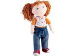 Stoffpuppe HABA "Malou", bunt, Puppen, Kinder, Stoffpuppe, Mit Hose, Top und 2 Zopfgummis