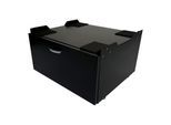 Waschmaschinenunterschrank MCW-E50, Sockel Podest Erhöhung Untergestell, Schublade 33x61x52cm ~ schwarz