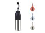 Isolierflasche EMSA "beYou Twist", silber (schwarz), H:29,5cm, Edelstahl, Polypropylen (PP), Silikon, Trinkflaschen, Isolierflasche, mit integriertem Sieb und Trageband, 100% dicht, spülmaschinengeeignet