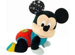 Plüschfigur CLEMENTONI "Disney Baby, Mickey - Krabbel mit mir", bunt, Plüschfiguren, Kinder, Plüschfigur, mit Sound
