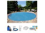 Rundpool CLEAR POOL "PREMIUM IBIZA", weiß, H:120cm Ø:300cm, Schwimmbecken, Rundpool, inkl. umfangreichem Zubehör in verschiedeneren Größen