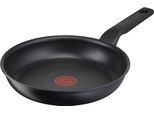 Bratpfanne TEFAL "Titanium Force", schwarz, B:25,8cm H:7,1cm Ø:24cm, Pfannen, Bratpfanne, extra haltbare Antihaft-Beschichtung, Thermo Signal, Schüttrand