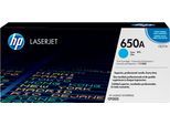 HP Tonerpatrone "HP original Toner 650A Farben B/Y/M/C", blau (cyan), Tonerpatronen, Tonerpatrone