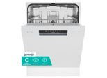 GORENJE Unterbaugeschirrspüler "GU642C90", Energieeffizienz: C, weiß, B:59,8cm H:81,6cm T:57,5cm, Geschirrspüler, auto. Türöffnung, Hygiene Programm, Startzeitvorwahl, Unterbaugeschirrspüler