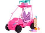 Spielzeug-Auto BARBIE "Barbie Mysteries: Mission Strand Ultimativer Strand-Buggy", pink, Spielzeugfahrzeuge, KinderB:17cm H:25cm T:35cm, Kunststoff, Spielzeug-Auto, B:17cm H:25cm T:35cm