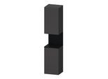 Duravit Hochschrank Qatego 40x36x1760cm, 2 T, An l, Ei schw/grap ma (QA1346L16490000)