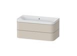 Duravit Möbelwaschtisch Happy D.2 Plus 97,5x49cm, o. HL, Tau matt, 2 Schubk. (HP4348N8383)