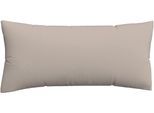Kissenbezug SCHLAFGUT "Premium Kissenbezug Knitted Jersey (1 St)", beige (sand mid), B:40cm L:80cm, Jersey, Obermaterial: 95% Baumwolle, 5% Elasthan, Kissenbezüge, Kissenbezug, Ton-in-Ton Reißverschluss, Bio-Baumwolle mit Elasthan, Uni, OEKO Tex