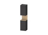 Duravit Hochschrank Qatego 40x36x1760cm, 2 T, An li, Ei nat/grap ma (QA1346L30490000)