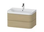 Duravit Möbelwaschtisch Happy D.2 Plus 77,5x49cm, 1 HL, Medit. Ei, 2 Schubk. (HP4347O7171)