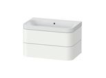 Duravit Möbelwaschtisch Happy D.2 Plus 77,5x49cm, o. HL, we matt, 2 Schubkästen (HP4347N8484)