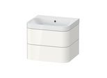 Duravit Möbelwaschtisch Happy D.2 Plus 57,5x49cm, o. HL, we hgl, 2 Schubkästen (HP4345N2222)