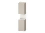 Duravit Hochschrank Qatego 40x36x1760cm, 2 T, An l, w matt/taupe ma (QA1346L84910000)