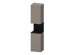 Duravit Hochschrank Qatego 40x36x1760cm, 2 T, An r, Ei sw/Basalt ma (QA1346R16430000)