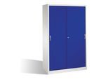 C+P Aktenschrank Acurado mit Schiebetüren, 5 Ordnerhöhen, H1950xB1200xT500mm Front Lapisblau Korpus Lichtgrau ; C + P Möbelsysteme (2050-00|S10220)