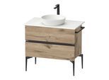 Duravit Konsolen-Waschtischunterbau bodenstehend Sivida 84,5x54,8x47,5cm, E Marm, 2 SBK, Gr. sw (SV46580BD550000)