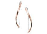Paar Ohrhaken SKAGEN "Schmuck Geschenk Edelstahl Ohrringe KARIANA", rosa (edelstahlfarben, roségoldfarben), Ohrringe, Damen, Edelstahl
