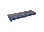 VARIOfit Auffangwanne mit Gitterrost für 4 Fässer a 200 Ltr 2.390 x 800 mm (aw-800.002)