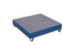 VARIOfit Auffangwanne mit Gitterrost für 4 Fässer a 200 Ltr 1.200 x 1.200 mm (aw-120.000)