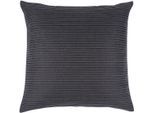 Dekokissen PAD "LAMONTE", grau (anthrazit), B:60cm L:60cm, Obermaterial: 100% Baumwolle, Dekokissen_Sitzkissen_Kissenhüllen, Made in Europe, Kissenhülle ohne Füllung, 1 Stück