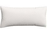Kissenbezug SCHLAFGUT "Premium Kissenbezug Woven Fade Satin (1 St)", weiß (full weiß, sand light), B:40cm L:80cm, Mako-Satin, Obermaterial: 100% Baumwolle, Kissenbezüge, Kissenbezug, Ton-in-Ton Reißverschluss, Fadendichte von 300tc, Streifen, OEKO Tex
