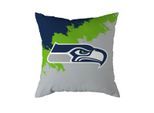 Dekokissen GREAT BRANDING "Great Branding Kissen Seattle Seahawks "Brush" 50x50cm", Gr. 1 Stk., bunt (mehrfarbig), 100% Polyester, Dekokissen_Sitzkissen_Kissenhüllen