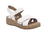 Sandale JOSEF SEIBEL "Evita 03, weiss", Damen, Gr. 42, weiß, Obermaterial: 100% Rindsleder Leather cow., Schuhe Sandale