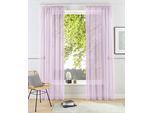 Gardine OTTO HOME "XANA" Gr. 2, rosa (rose), B:145cm H:175cm, Voile, Polyester, Gardinen, Gardine, Bestseller, einfarbig, 1 bzw. 2 Schals, pflegeleicht, Beststeller
