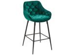 Livetastic Barhocker, Grün, Schwarz, Holz, Metall, Textil, Pappel, Sperrholz, Füllung: Schaumstoff, Rundrohr, 55x105x57 cm, Bsci, Esszimmer, Barmöbel, Barhocker