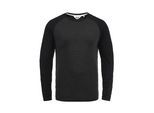 Rundhalsshirt SOLID "Rundhalsshirt SDBastien", Herren, Gr. M, grau (dar grau m), Obermaterial: 60% Baumwolle CO. 40% Polyester PES., Shirts Rundhalsshirt