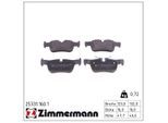 ZIMMERMANN Bremsbelagsatz, Scheibenbremse 253311601 Hinterachse für BMW (BRILLIANCE) MINI