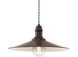 EGLO Hängeleuchte "STOCKBURY Pendellampe, Stahl, E27, Vintage, Wohnzimmerlampe, Lampe", braun (braun, beige), 1, Ø 36cm, Leuchten, Hängeleuchte, Esstisch, H110 x Ø36 cm, antik-braun, beige, 1X60W exkl., Hängeleuchte