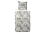Bettwäsche PRIMERA "Feinbiber-Bettwäsche Floris", beige (braun), B/L: 155cm x 220cm, 1 Stk., 1 Stk., Feinbiber, B/L: 80cm x 80cm, 2 Stk., Feinbiber, Obermaterial: 100% Baumwolle, Bettwäsche, Bettwäsche, mit zarten Blüten