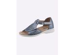 Sandale CLASSIC, Damen, Gr. 42, blau (eisblau), Glattleder, Schuhe Sandale