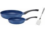 Pfannen-Set GSW "Rainbow", blau, Ø:28cm, Pfannen, Pfannen-Set, Induktion