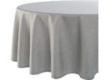 Tischdecke DELINDO LIFESTYLE "WIEN", grau, B:140cm L:180cm, Polyester, Tischdecken, Tischdecke, Fleckabweisend, pflegeleicht, 180 g/m²