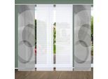 Schiebegardine HOME IN GREEN "AFONSO" Gr. 1, grau (anthrazit), B:60cm H:245cm, Polyester, Gardinen, Schiebegardine, SET DIGITALDRUCK,BAMBUSOPTIK RECYCELT