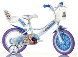 Kinderfahrrad DINO BIKES "16" Snowqueen Kinderfahrrad Mädchen stabiler Stahl-Rahmen Stützräder" Gr. 30, weiß, Fahrräder, Kinder, 30cm, 16 Zoll (40,64cm), Kinderfahrrad, mit Stützrädern, Korb und Puppensitz