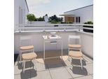 Balkonset Moni Naturfarben/Beige, 5-teilig