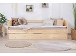 Ausziehbett Holz Melinda ca. 204x96x63 cm Kiefer