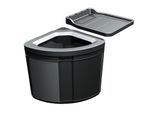Einbauabfallsammler Sorter Pivot in Schwarz