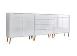 Sideboard Mailand Set 5 Weiß
